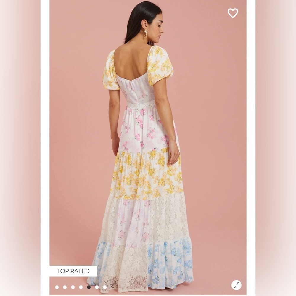 Darcey Patchwork maxi dress Altard State size medium. Worn once.